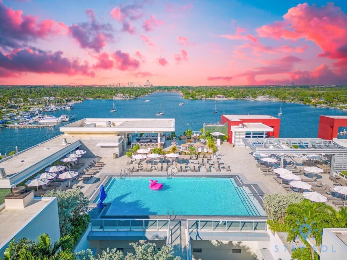 Hollywood Beach Broad - Walk - Gym - Amazing Pool Bagian luar foto