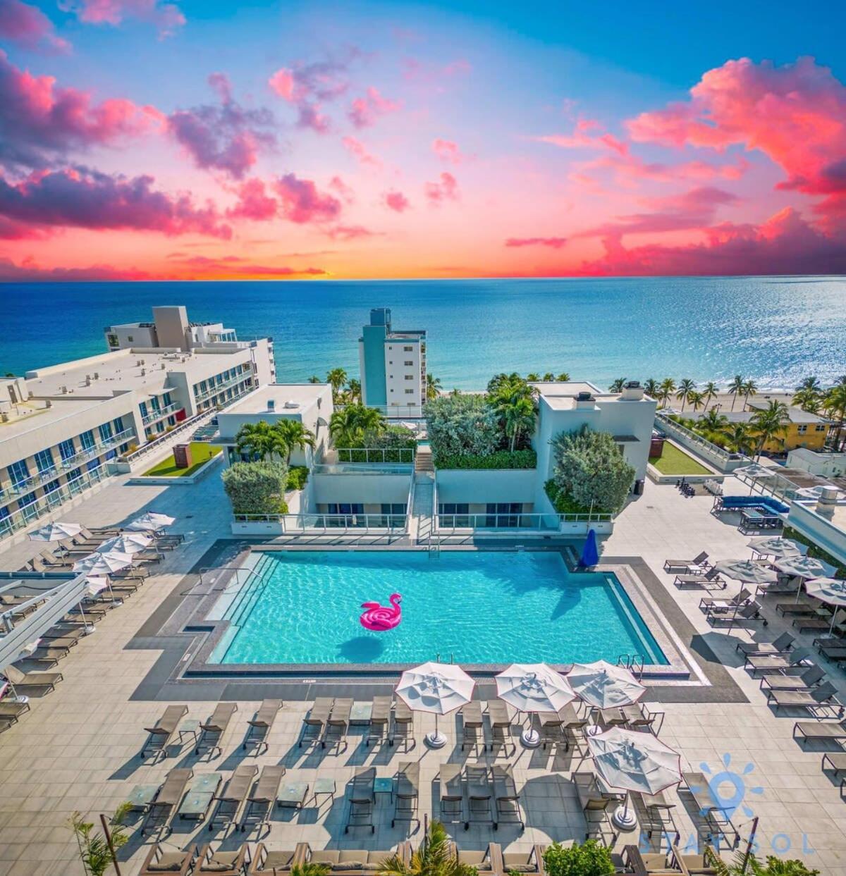 Hollywood Beach Broad - Walk - Gym - Amazing Pool Bagian luar foto