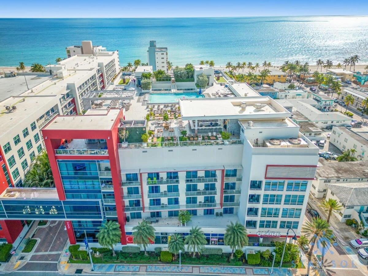 Hollywood Beach Broad - Walk - Gym - Amazing Pool Bagian luar foto