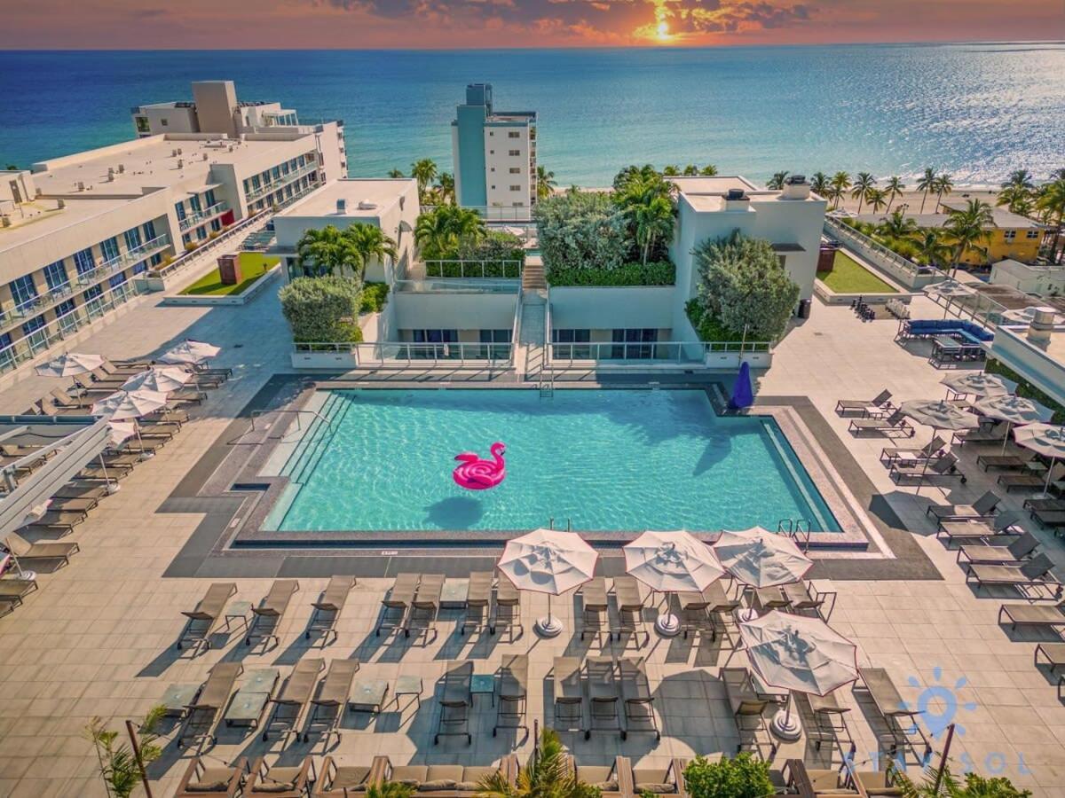 Hollywood Beach Broad - Walk - Gym - Amazing Pool Bagian luar foto